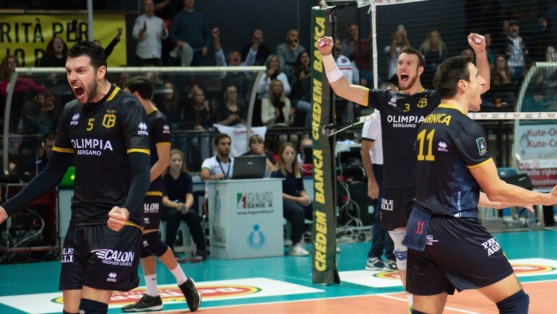 Volley: A2 Maschile, Girone Blu, Bergamo-Grottazzolina anticipo della 7a