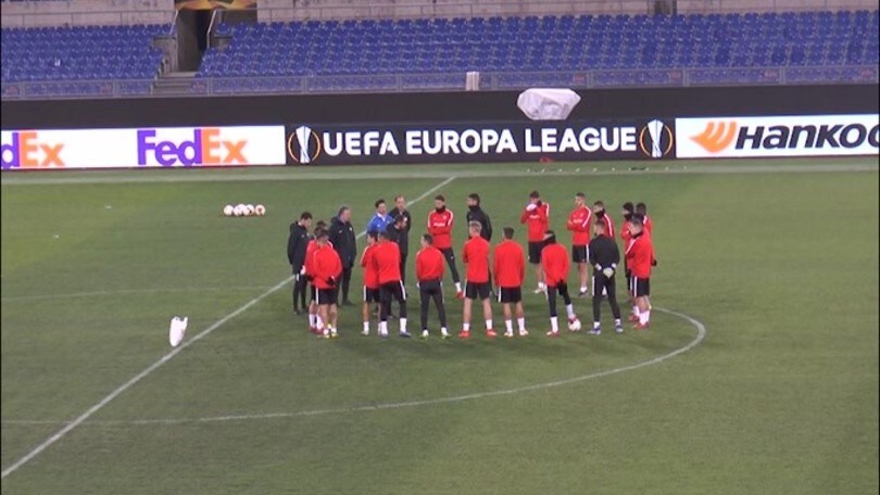 EL, il Siviglia in campo all'Olimpico