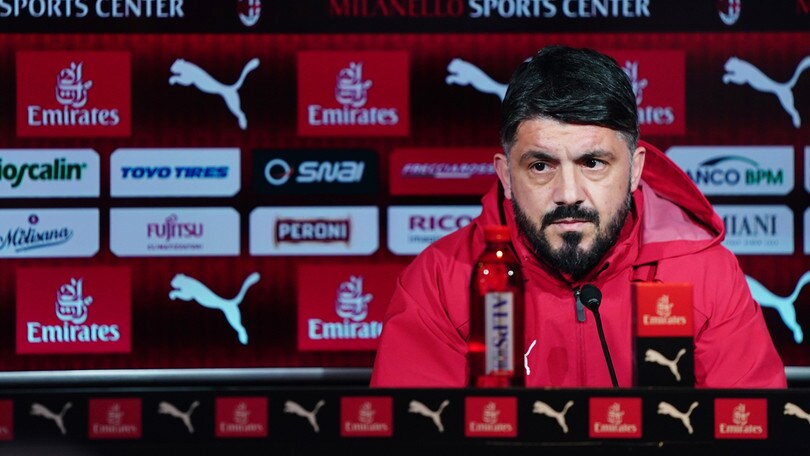 Milan, Gattuso: «Non voglio complimenti. Maldini? Un riferimento»