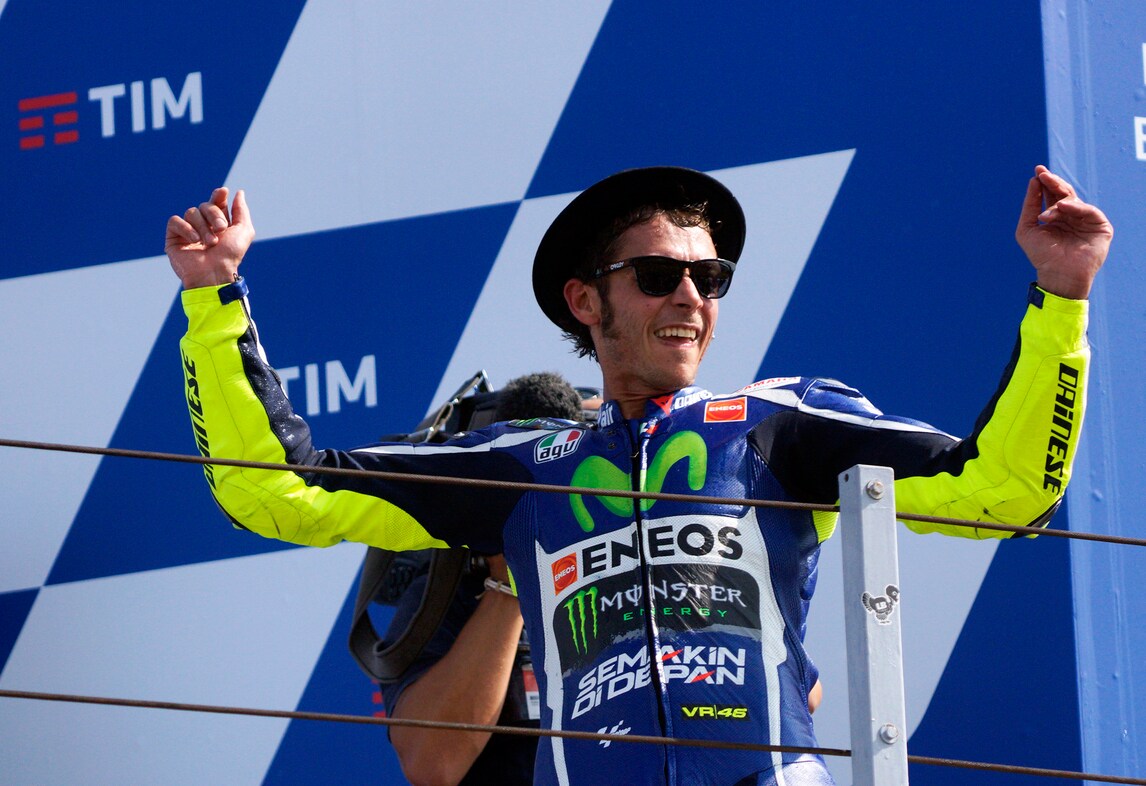 MotoGp: Valentino Rossi, i 40 anni di un mito