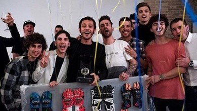 MotoGp, che festa per i 40 di Rossi!
