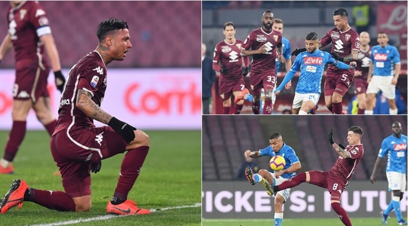 Napoli-Torino 0-0, i granata bloccano e non lasciano passare