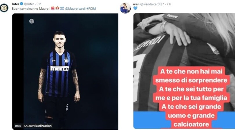 Buon compleanno Icardi, gli auguri di Wanda e dell'Inter