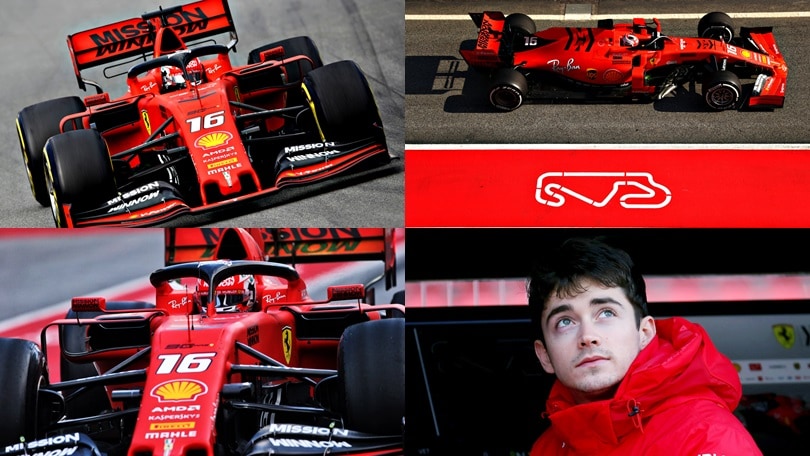 F1, che esordio per Leclerc sulla nuova Ferrari: subito al comando al Montmelò!