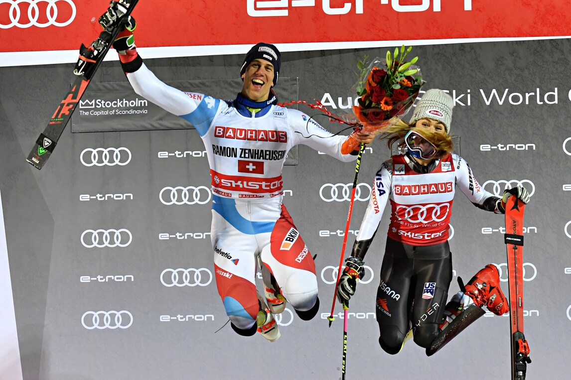 Sci: Mikaela Shiffrin da record, trionfa anche Ramon Zenhausern