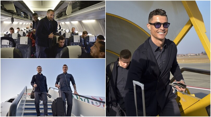La Juventus verso l'Atletico: il viaggio dei bianconeri