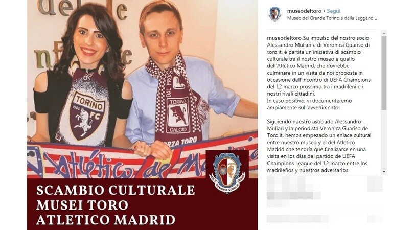 L'Atletico Madrid al Museo del Toro