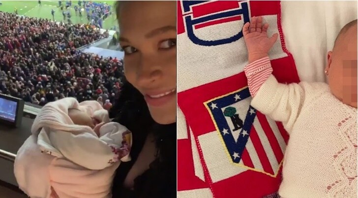 La piccola Simeone, portafortuna di papà a soli 10 giorni