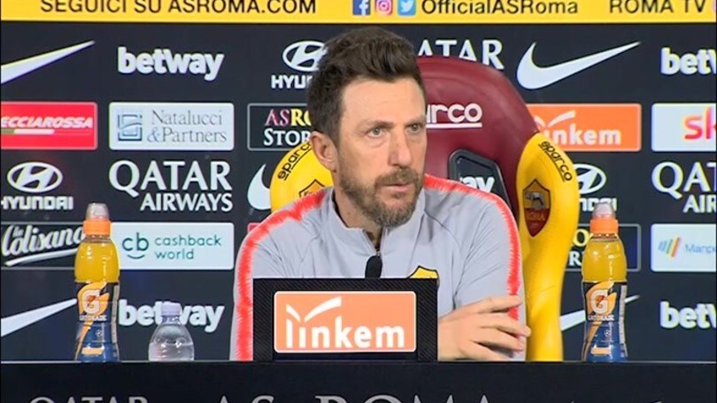 Di Francesco: "Col Frosinone 3-5-2. De Rossi gioca, Zaniolo no"