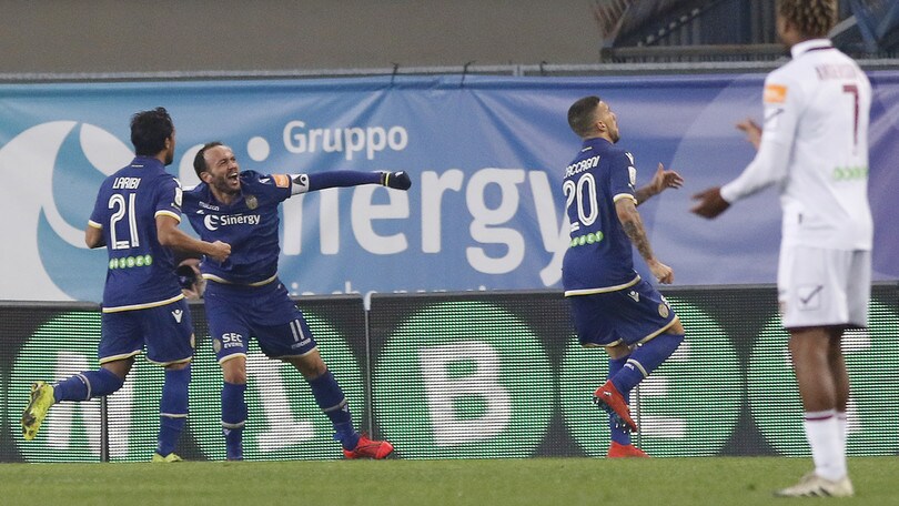 Serie B Verona-Salernitana, a Grosso basta Pazzini: è 1-0