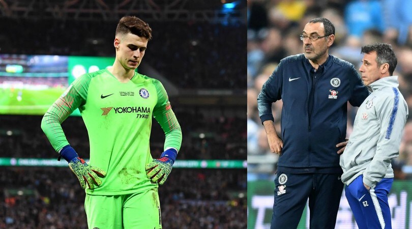 Chelsea, una settimana di multa per Kepa. Sarri: «Ha chiesto scusa»