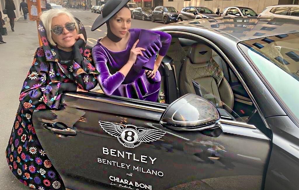 Bentley e Chiara Boni, in viaggio insieme