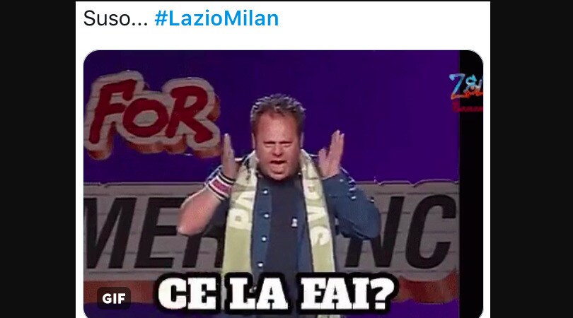 Lazio-Milan, Suso preso di mira: «Un fantasma, chi l'ha visto?»