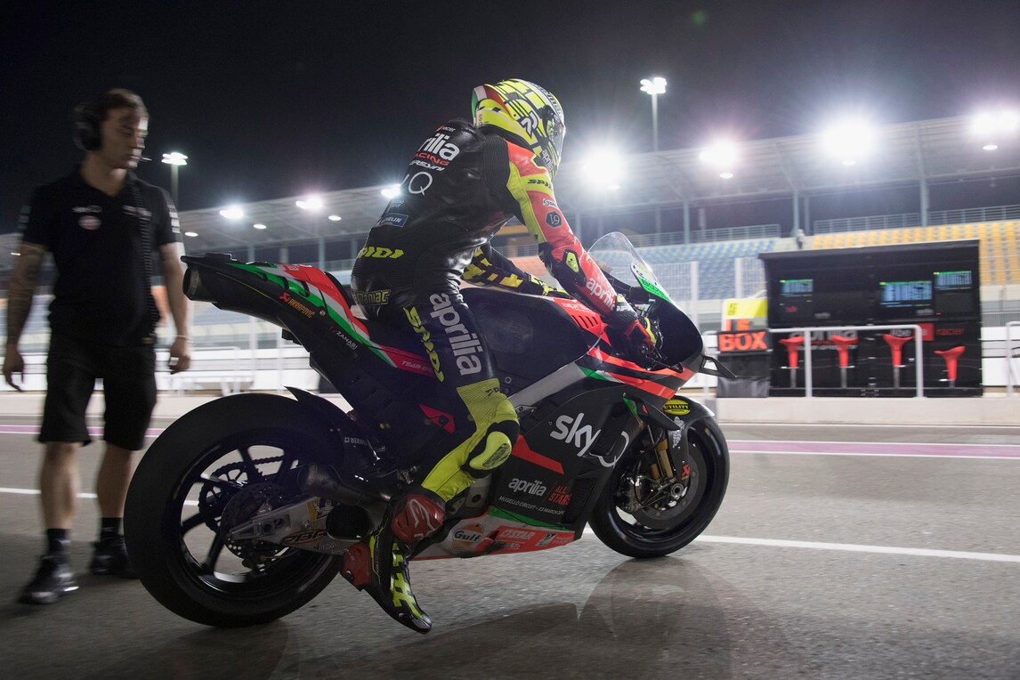 MotoGp Aprilia, Iannone: «Puntiamo a migliorare in gara»