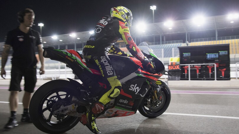 MotoGp Aprilia, Iannone: «Puntiamo a migliorare in gara»