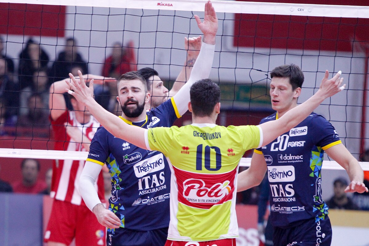 Volley: Cev Cup, Trento ad un passo dalla finale, Olympiacos demolito