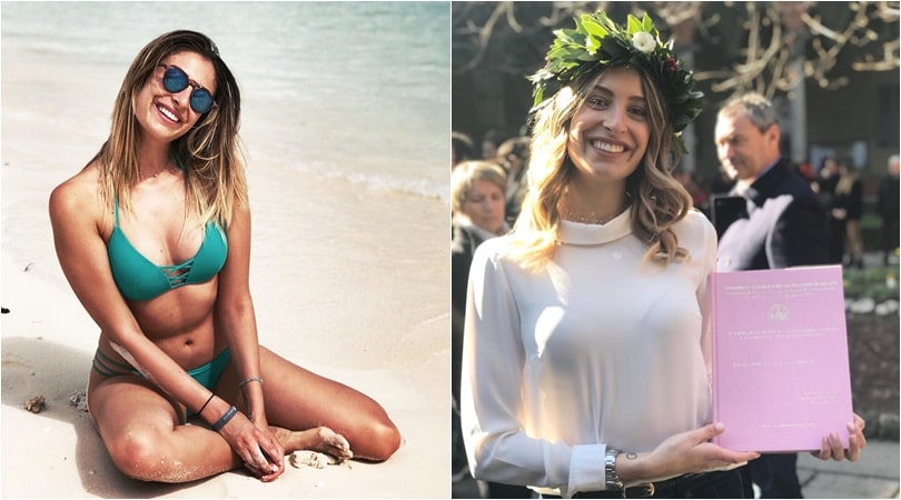Valentina Allegri, corona d'alloro e festeggiamenti...ma da single