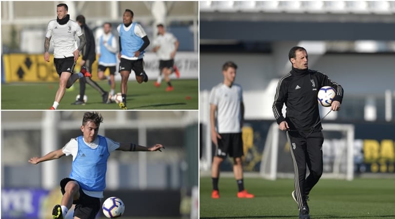 Juve, al lavoro per il Napoli senza Ronaldo e Douglas