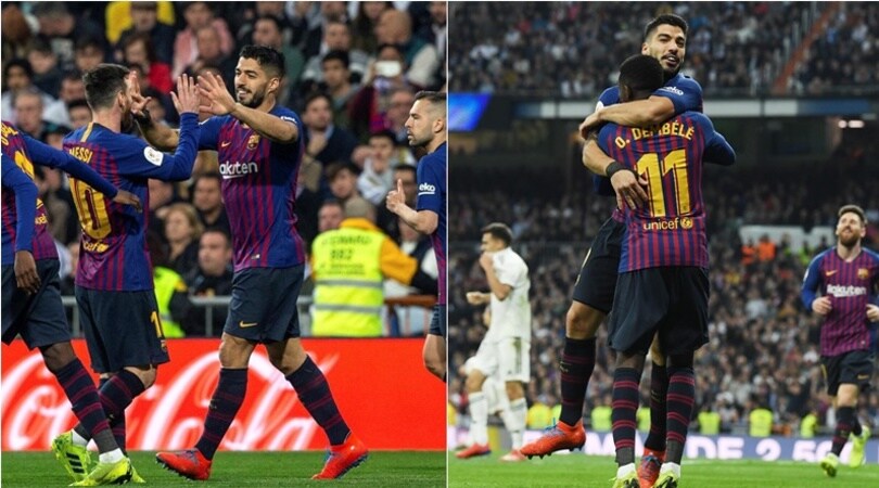 Real Madrid umiliato, Barcellona show al Bernabeu: decide Suarez!