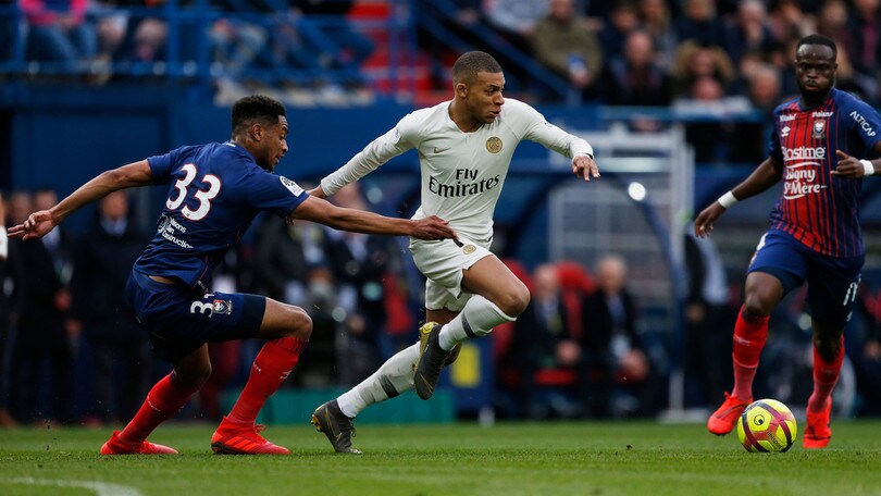 Ligue 1: Mbappè stende il Caen, il Psg vince ancora