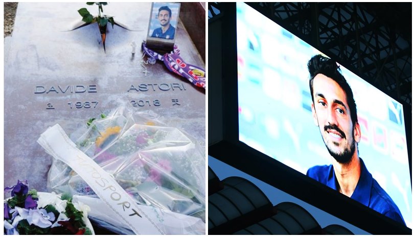 Astori non ti dimentichiamo: i nostri fiori sulla sua tomba