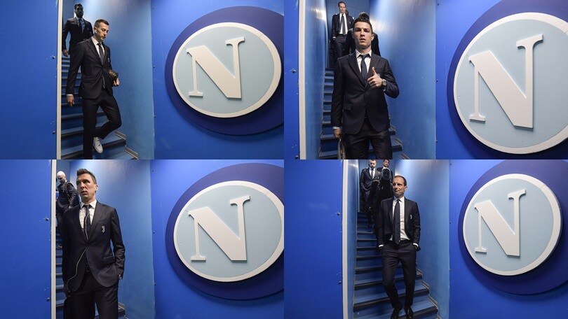 Napoli-Juve, i bianconeri arrivano al San Paolo