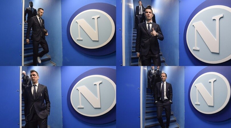 Napoli-Juve, i bianconeri arrivano al San Paolo