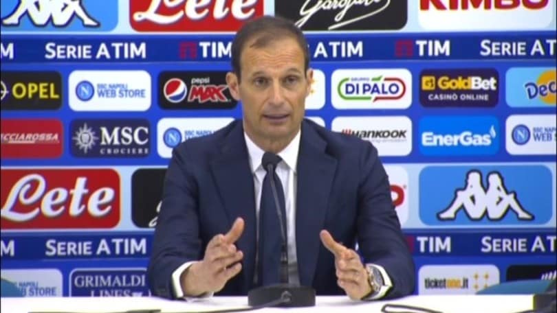 Allegri: "Ci stava il pari, Napoli puo' arrivare in fondo in Europa"