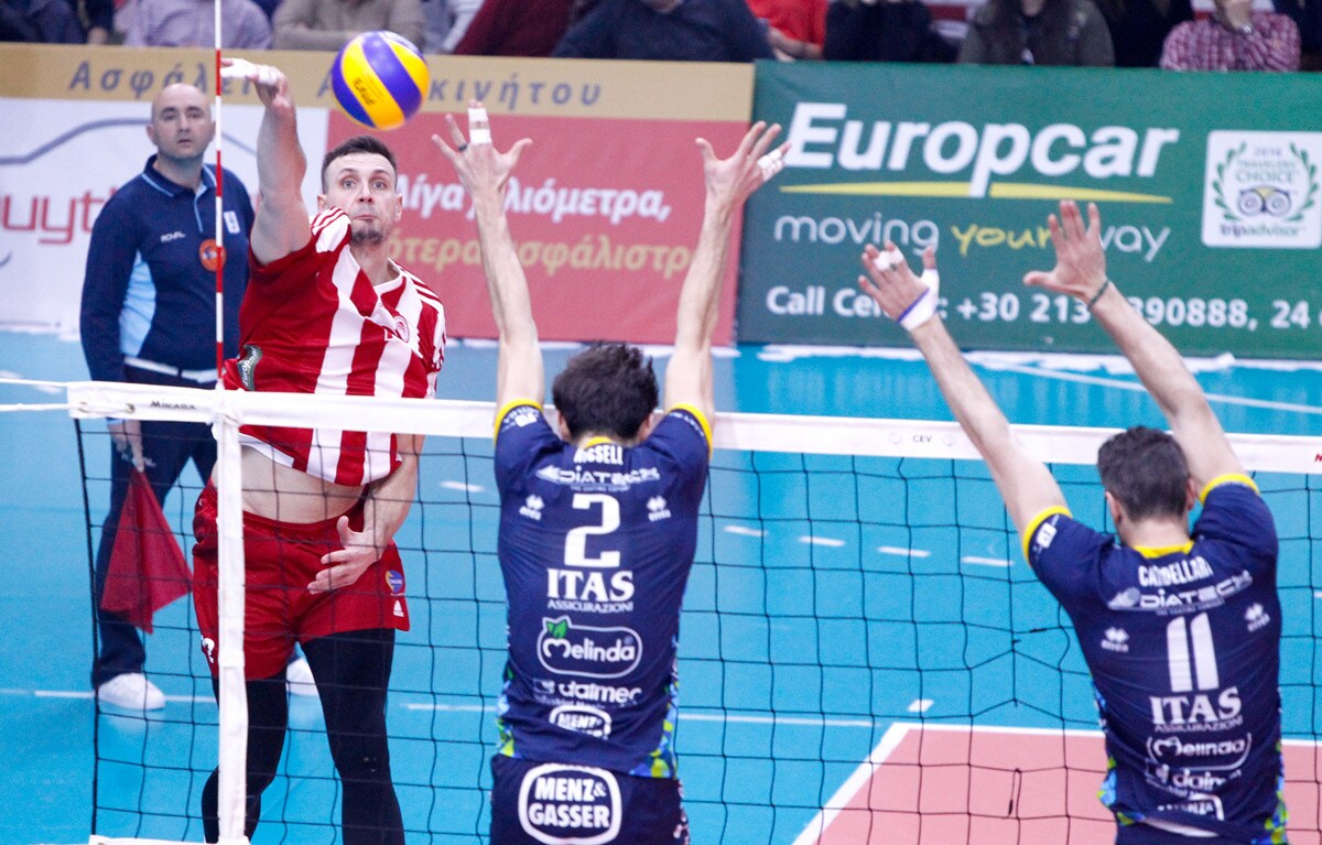 Volley: Cev Cup, Trento ospita l'Olympiacos con l'obiettivo finalissima