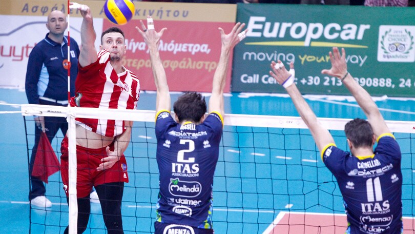 Volley: Cev Cup, Trento ospita l'Olympiacos con l'obiettivo finalissima