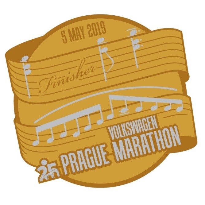 Prague Marathon: presentata la nuova medaglia