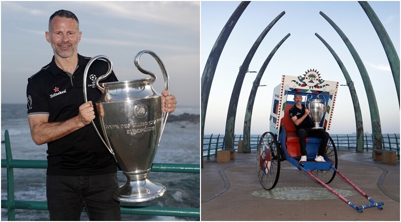 Giggs alza la Champions: parte il tour in giro per il mondo