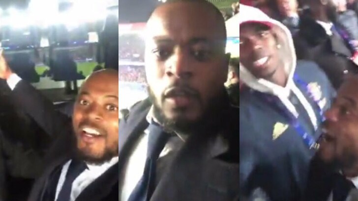 Show di Evra e Pogba in tribuna: i due ex Juve esultano per lo United
