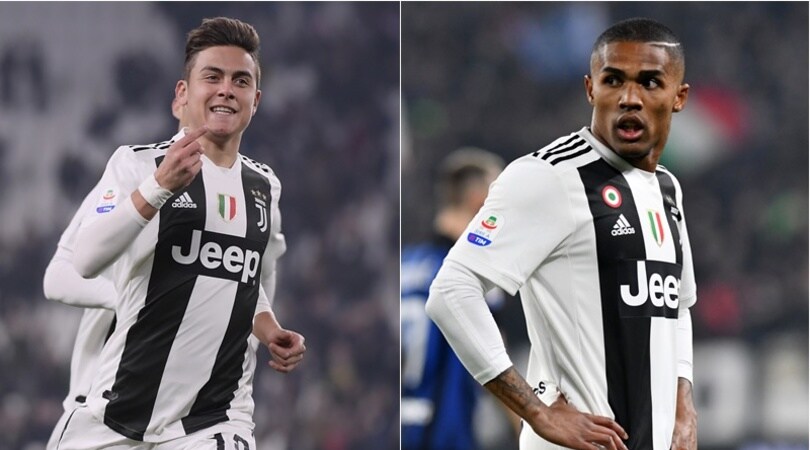 Juve verso l'Atletico: Dybala sì, Douglas Costa spera