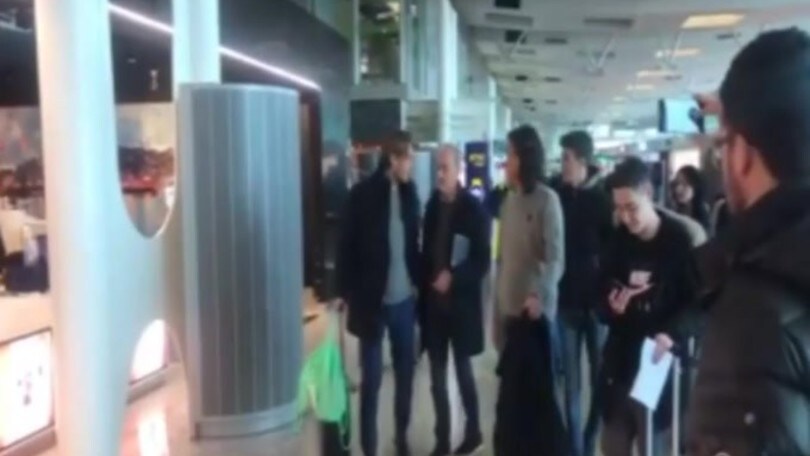 La squadra parte per Roma