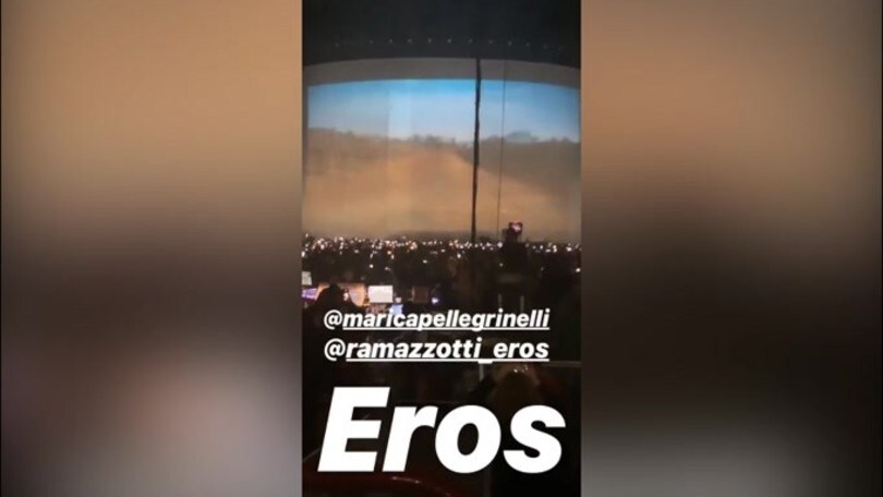 Wanda Nara al concerto di Eros Ramazzotti!