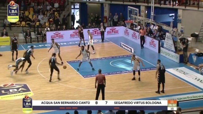 Acqua S.Bernardo Cantù-Segafredo Virtus Bologna 96-94