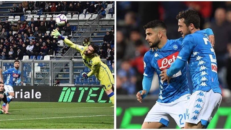 Insigne evita la sconfitta al Napoli, ma col Sassuolo è 1-1: Juventus a +18