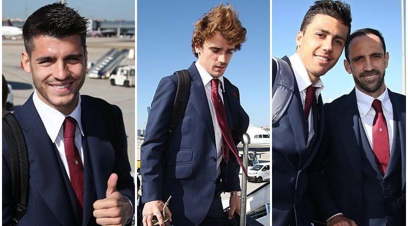 L'Atletico è a Torino per sfidare la Juve: «Non vediamo l'ora»