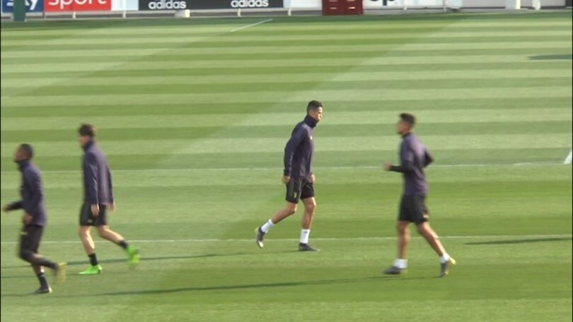 Juve, allenamento con vista Atletico Madrid