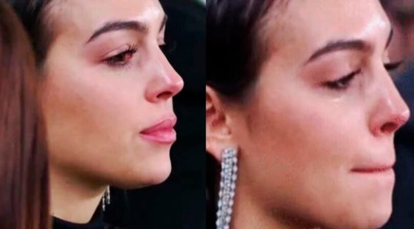 Le lacrime di Georgina, commossa per l'impresa di Cristiano Ronaldo