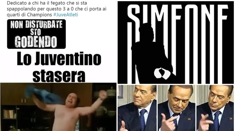 Juve-Atletico: sfottò sui social per Simeone e i gufi. Ronaldo è il re