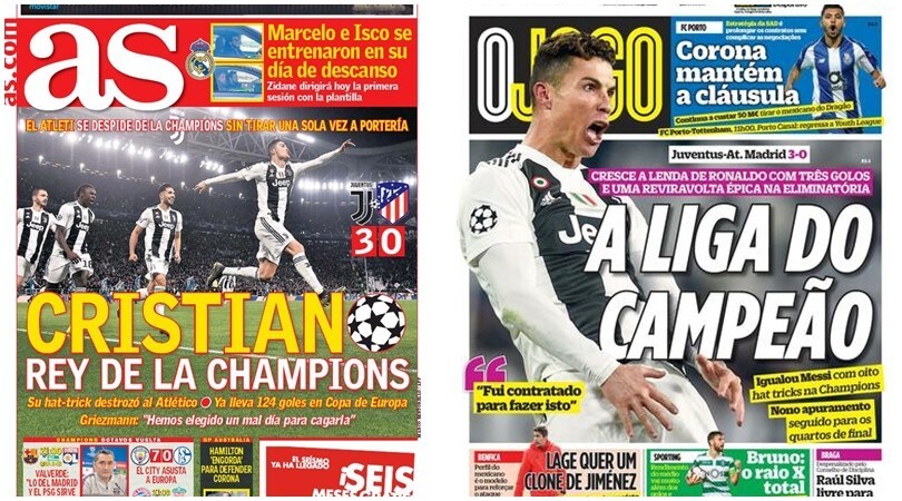 Juve, i giornali di tutto il mondo ai piedi di Cristiano Ronaldo