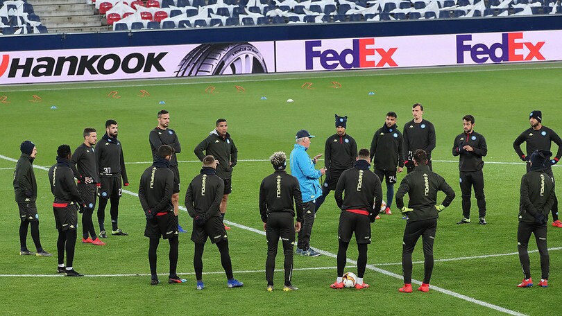 Napoli, Ancelotti carica la squadra in allenamento: si ferma Fabian Ruiz