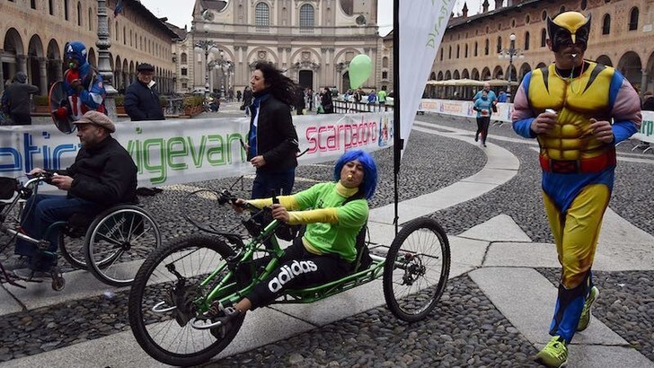 Giusy Versace alla 13ª Scarpadoro di Vigevano