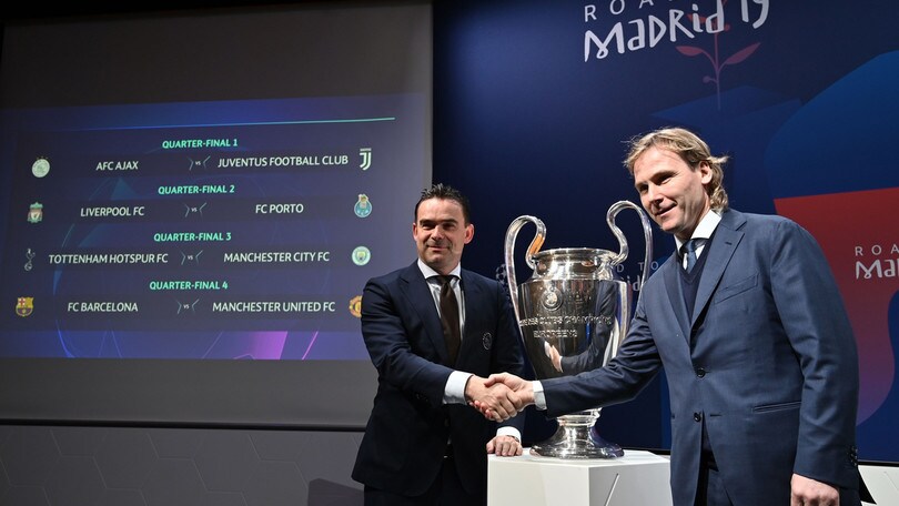 Champions League, quarti di finale: Juve in vantaggio con l'Ajax
