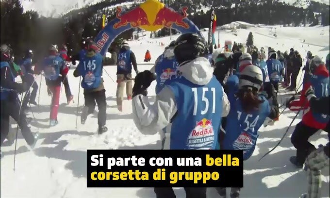 Dominik Paris e Sofia Goggia alla "Red Bull Discesa Libera 2019"