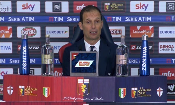Allegri: "Oggi neanche col Padre Eterno la Juve avrebbe vinto"