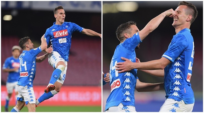 Napoli, tornano i sorrisi: che show di Mertens e Milik!
