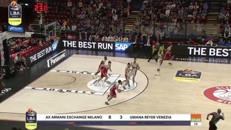 AX Armani Exchange Milano-Umana Reyer Venezia 86-87